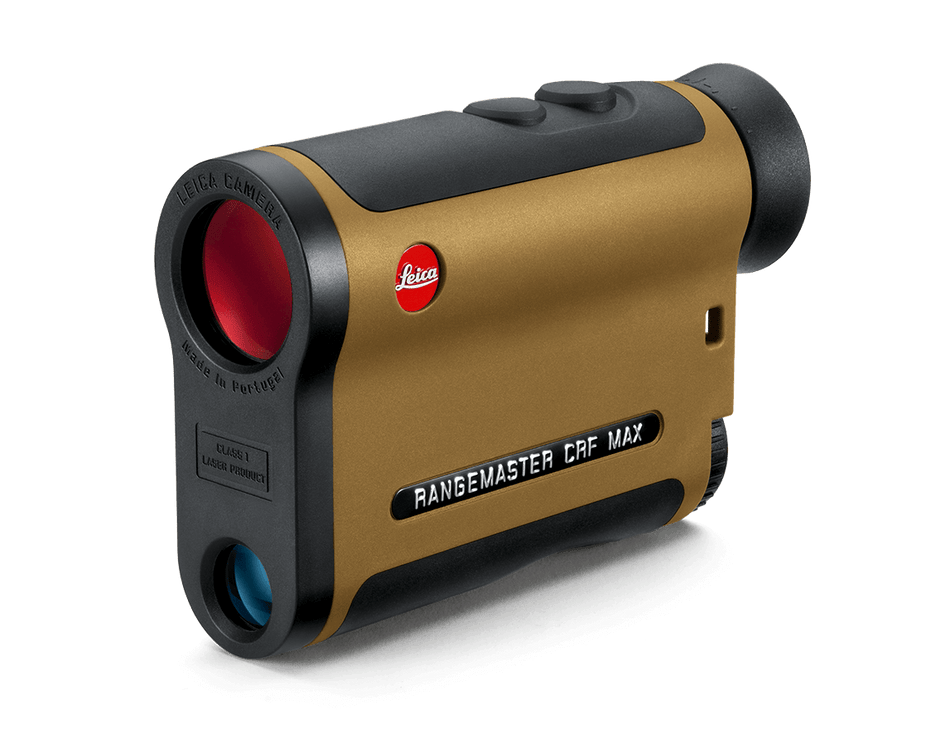 Telemetro compatto Leica Rangemaster CRF MAX con display MicroLED.