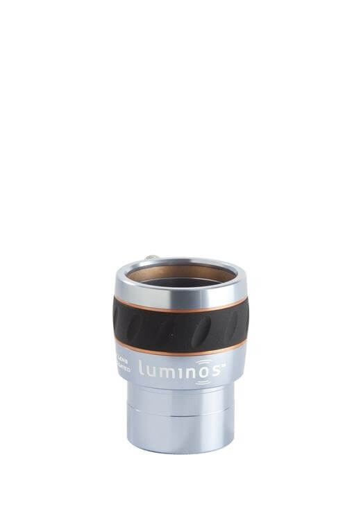 Lente Barlow Celestron Luminos 2" 2.5x per osservazioni astronomiche ad alti ingrandimenti e imaging planetario.