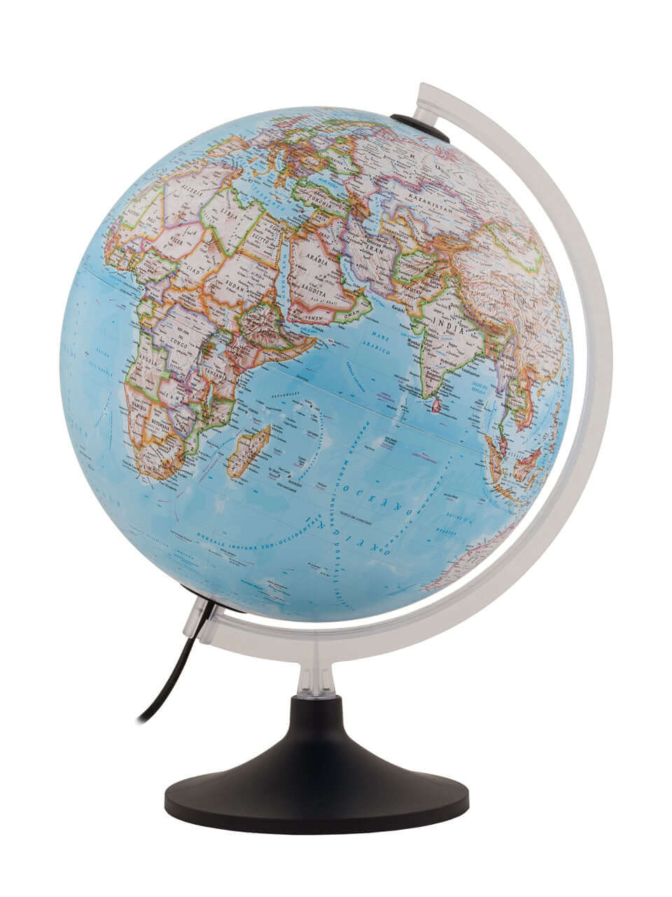 Mappamondo Carbon Classic NATGEO DiProgress con design italiano