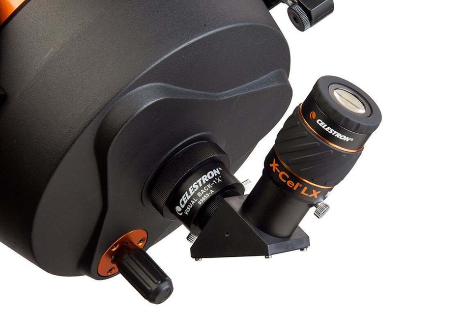 Telescopio con oculare Celestron X-CEL LX 7mm per osservazioni planetarie ad alto ingrandimento, design robusto e regolabile.