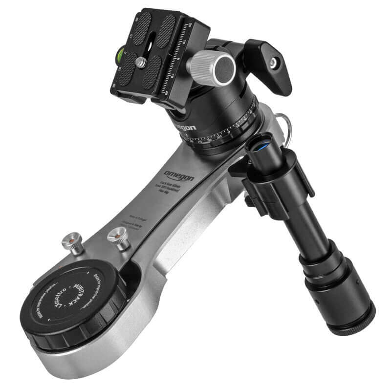 Omegon Astroinseguitore MiniTrack LX4 Quattro NS SET (con testa a sfera) dettagliato in primo piano.