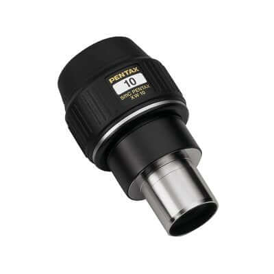 Oculare grandangolare Pentax XW 10mm, lunga estrazione pupillare 20mm, impermeabile, per telescopi e cannocchiali.
