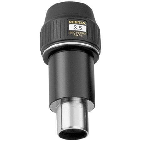 Oculare grandangolare Pentax XW 3.5mm con estrazione pupillare da 20mm, impermeabile e adatto per telescopi.