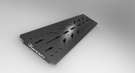 Piastra Losmandy 480mm Artesky per montature telescopiche, progettata per installazione di strumenti su attacco Losmandy. Alta qualità.