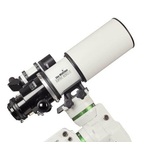 SkyWatcher APO Esprit 80, rifrattore apocromatico da 80mm con tripletto, spianatore, f/5, per astroimaging. Valigia rigida inclusa.