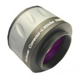 Riduttore correttore 0.85X SkyWatcher per telescopio Evostar ED72, richiede anello M48, vista dettagliata del design.