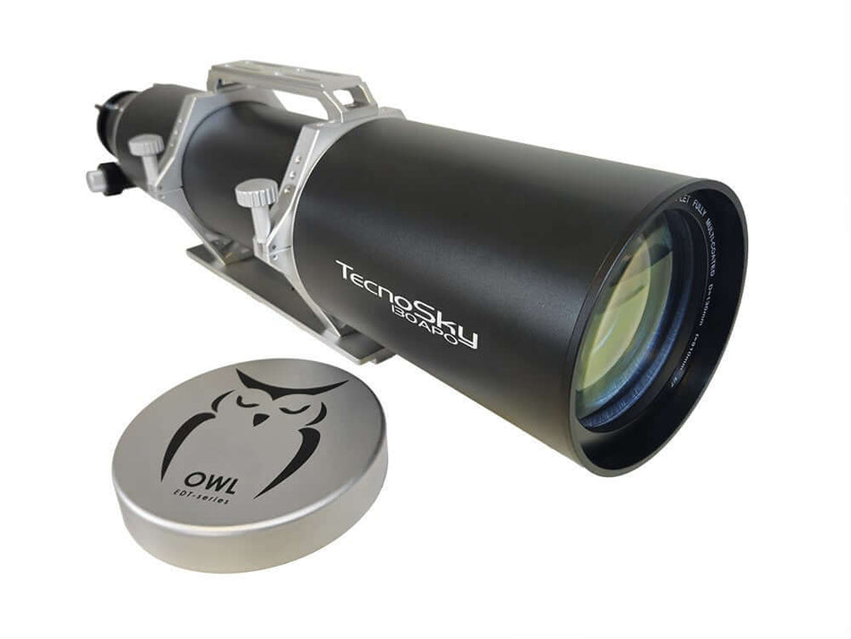 Telescopio Tecnosky Rifrattore APO Tripletto 130/900 OWL EDT per astrofotografia e osservazione spaziale.
