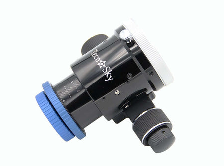 Focheggiatore Tecnosky Titanium per telescopi RC GSO 6/8 con movimento a cremagliera e cuscinetti a sfera, vista laterale.