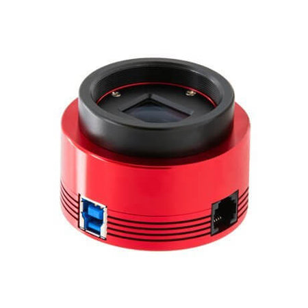 Telecamera astronomica ZWO ASI 585 MC Color con sensore CMOS Sony IMX585, alta risoluzione e zero amp glow.