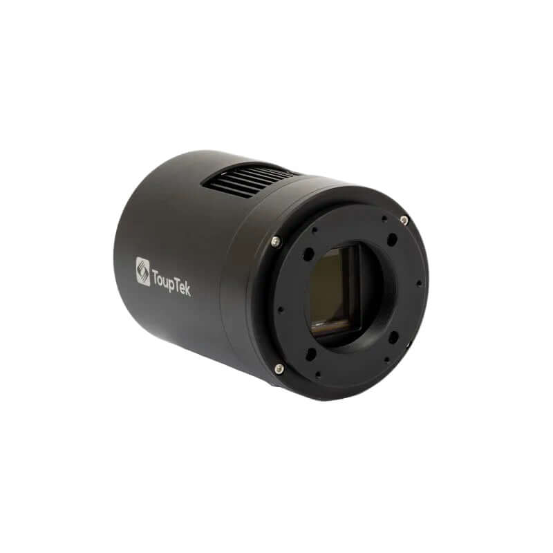 ToupTek 585M PRO - Camera CMOS Monocromatica Raffreddata 8.3MP - design compatto e professionale per astrofotografia.