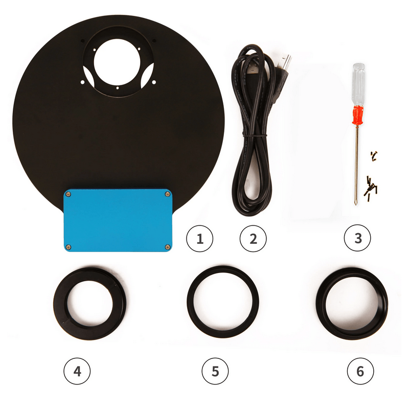 ToupTek Ruota Portafiltri AFW-8x125 - 8 Filtri USB 2.0 con accessori