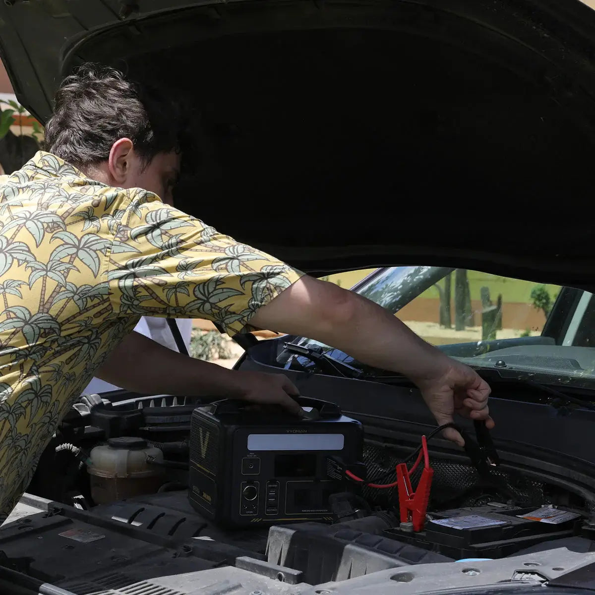 VTOMAN Cavo di Avviamento Jumper in uso per avviare veicolo