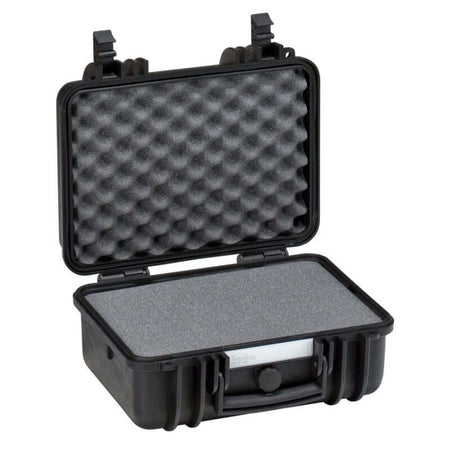 Valigia stagna Falkos Survival Box MEDIUM nera, resistente agli urti, con spugne interne, misure 33x27x12cm, galleggiante.