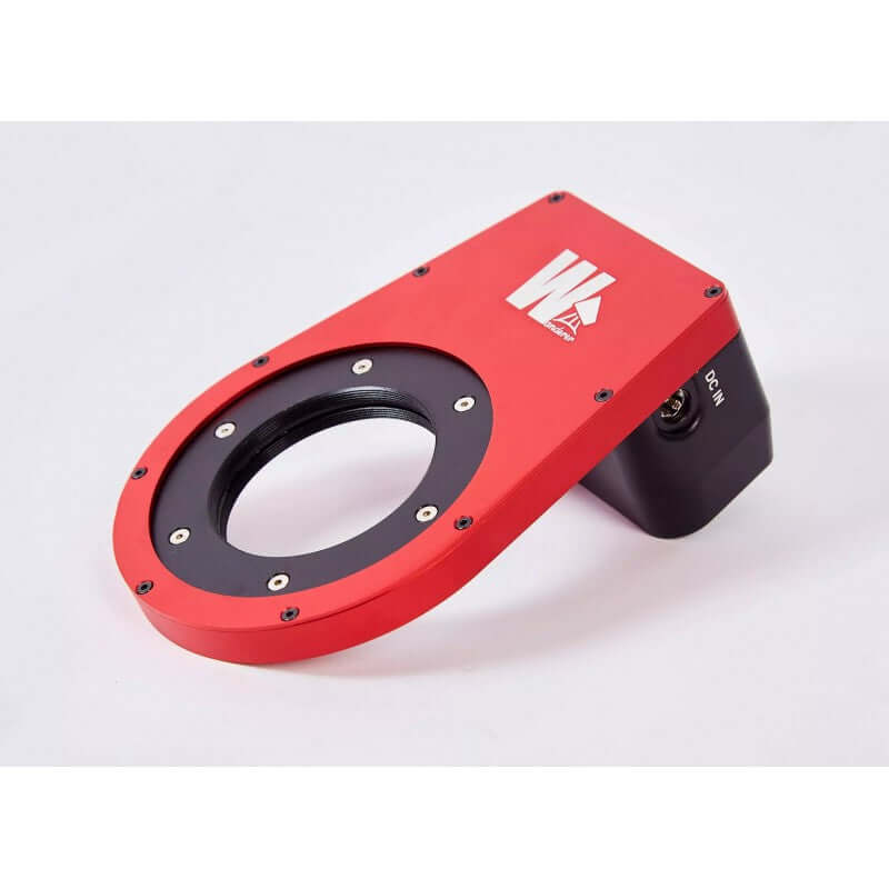 Rotatore di campo Wanderer Rotator Mini M54 V2, leggero e preciso, supporta treni ottici fino a 10kg, colore rosso.