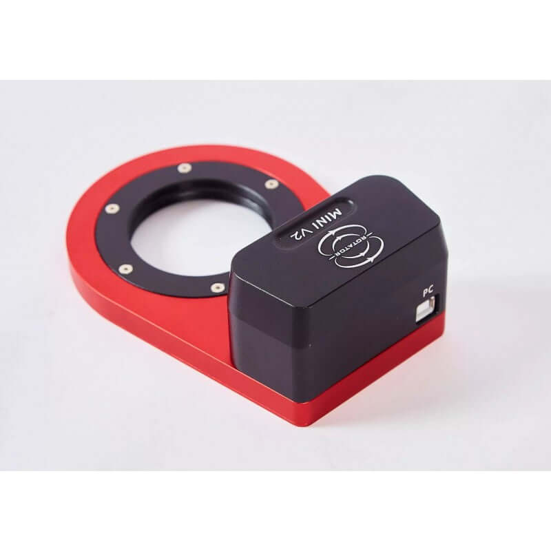 Rotatore di campo Wanderer Rotator Mini M54 V2, leggero e compatto, supporta treni ottici fino a 10kg. Ideale per astronomia.