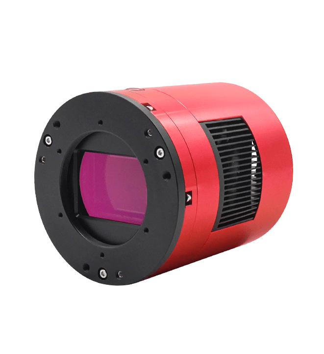 Macchina fotografica astronomica ZWO ASI 2400 MC PRO con sensore full-frame Sony IMX410 e raffreddamento Peltier.