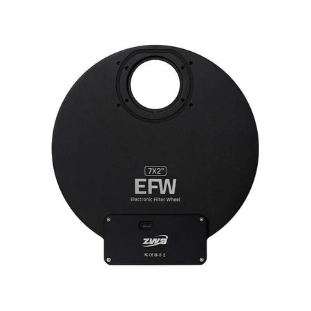 ZWO Ruota Portafiltri EFW 7×2" vista posteriore con elettronica